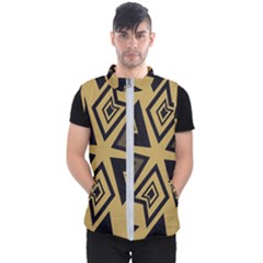 Abstract Pattern Geometric Backgrounds   Men s Puffer Vest by Eskimos