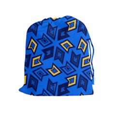 Abstract Pattern Geometric Backgrounds   Drawstring Pouch (xl) by Eskimos