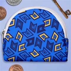 Abstract Pattern Geometric Backgrounds   Horseshoe Style Canvas Pouch by Eskimos