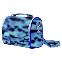 Blue Waves Flow Series 4 Satchel Shoulder Bag by DimitriosArt