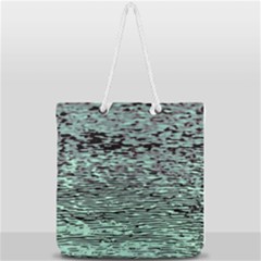 Blue Waves Flow Series 5 Full Print Rope Handle Tote (large) by DimitriosArt