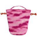 Pink  Waves Flow Series 4 Drawstring Bucket Bag View2