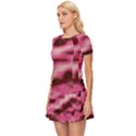 Pink  Waves Flow Series 6 Women s Sports Wear Set View2
