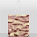Pink  Waves Flow Series 10 Full Print Rope Handle Tote (Large) View2