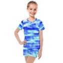 Blue Waves Flow Series 5 Kids  Mesh Tee and Shorts Set View1