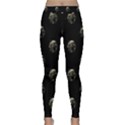 Creepy Head Sculpture With Respirator Motif Pattern Classic Yoga Leggings View1