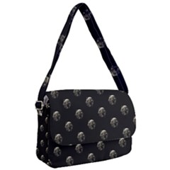 Creepy Head Sculpture With Respirator Motif Pattern Courier Bag by dflcprintsclothing