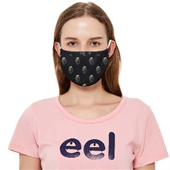Creepy Head Sculpture With Respirator Motif Pattern Cloth Face Mask (adult) by dflcprintsclothing