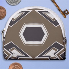 Abstract Pattern Geometric Backgrounds   Horseshoe Style Canvas Pouch by Eskimos