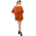 Abstract pattern geometric backgrounds   Oversized Chiffon Top View2