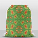 Floral pattern paisley style Paisley print  Doodle background Drawstring Bag (Small) View2