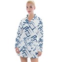 Abstract pattern geometric backgrounds   Women s Long Sleeve Casual Dress View1
