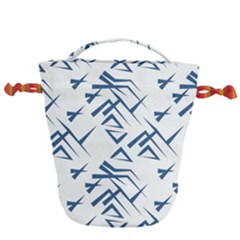 Abstract Pattern Geometric Backgrounds   Drawstring Bucket Bag by Eskimos