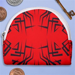 Abstract Pattern Geometric Backgrounds   Horseshoe Style Canvas Pouch by Eskimos