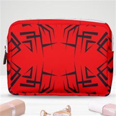 Abstract Pattern Geometric Backgrounds   Make Up Pouch (medium) by Eskimos