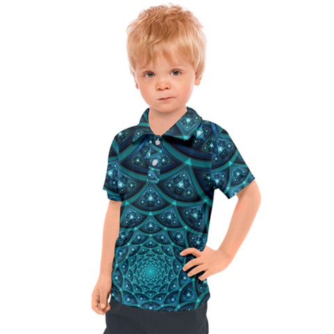 Fractal Kids  Polo Tee by Sparkle