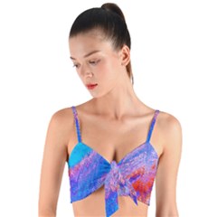 Fractal Woven Tie Front Bralet by Sparkle