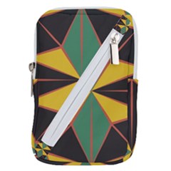 Abstract Pattern Geometric Backgrounds   Belt Pouch Bag (large) by Eskimos
