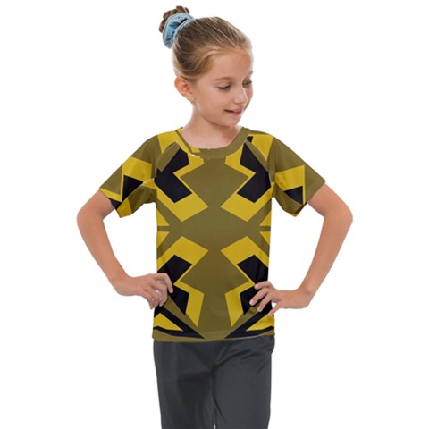 Abstract Pattern Geometric Backgrounds   Kids  Mesh Piece Tee by Eskimos