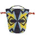 Abstract pattern geometric backgrounds   Drawstring Bucket Bag View2