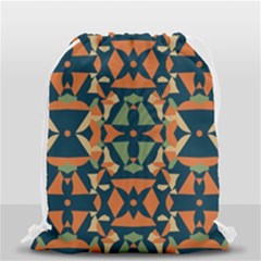 Abstract Pattern Geometric Backgrounds   Drawstring Bag (small) by Eskimos