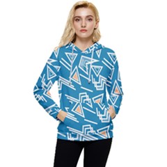 Abstract Pattern Geometric Backgrounds   Women s Lightweight Drawstring Hoodie by Eskimos