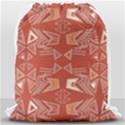 Abstract pattern geometric backgrounds   Drawstring Bag (Large) View2