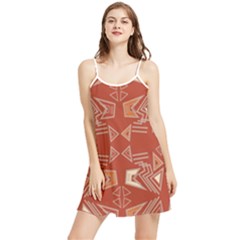 Abstract Pattern Geometric Backgrounds   Summer Frill Dress by Eskimos