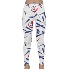 Abstract Pattern Geometric Backgrounds   Classic Yoga Leggings by Eskimos