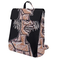 Sketchy Style Drawing Zombie Woman Flap Top Backpack by dflcprintsclothing