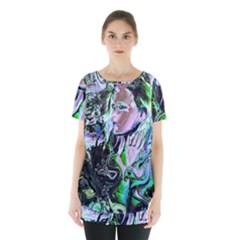 Glam Rocker Skirt Hem Sports Top by MRNStudios