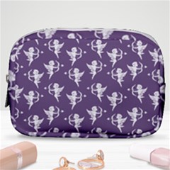 Cupid Pattern Make Up Pouch (small) by Valentinaart