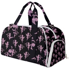 Cupid Pattern Burner Gym Duffel Bag by Valentinaart