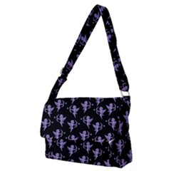 Cupid Pattern Full Print Messenger Bag (m) by Valentinaart