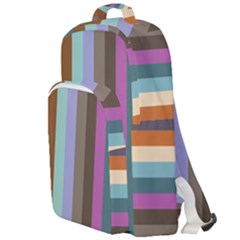 Simple Line Pattern Double Compartment Backpack by Valentinaart
