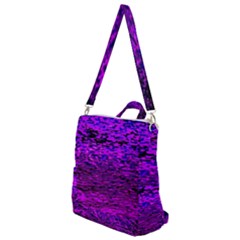 Magenta Waves Flow Series 2 Crossbody Backpack by DimitriosArt