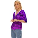 Magenta waves flow series 2 Lightweight Drawstring Hooded Top View2