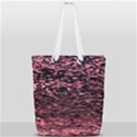 Pink  waves flow series 11 Full Print Rope Handle Tote (Small) View2