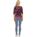 Pink  waves flow series 11 Lightweight Drawstring Hooded Top View4