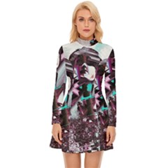 Merlot Lover Long Sleeve Velour Longline Dress by MRNStudios