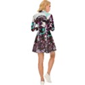 Merlot Lover Long Sleeve Velour Longline Dress View4