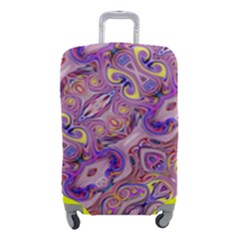 Liquid Art Pouring Abstract Seamless Pattern Tiger Eyes Luggage Cover (small) by artico