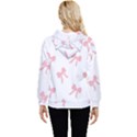 Pink Ribbons Pattern Women s Lightweight Drawstring Hoodie View4