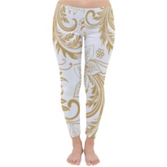 Flowers Shading Pattern Classic Winter Leggings by fashionpod
