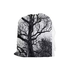 Shadows In The Sky Drawstring Pouch (large) by DimitriosArt