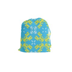 Abstract Pattern Geometric Backgrounds   Drawstring Pouch (small) by Eskimos