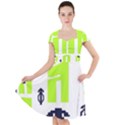 Abstract pattern geometric backgrounds   Cap Sleeve Midi Dress View1