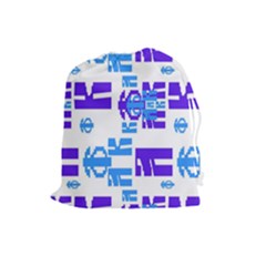 Abstract Pattern Geometric Backgrounds   Drawstring Pouch (large) by Eskimos