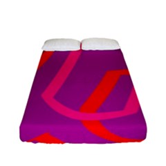 Abstract Pattern Geometric Backgrounds   Fitted Sheet (full/ Double Size) by Eskimos