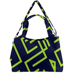Abstract Pattern Geometric Backgrounds   Double Compartment Shoulder Bag by Eskimos